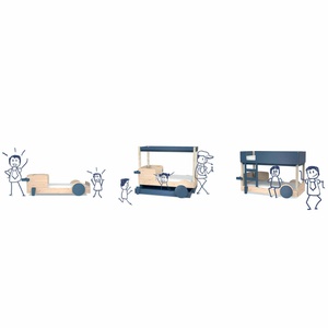 Etagenbett 90x190cm DISCOVERY Mathy by Bols weiß