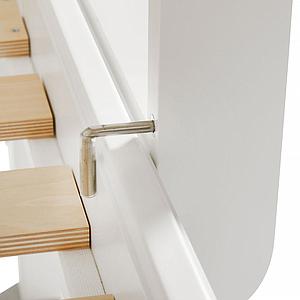 Etagenbett 90x200cm gerade Leiter SEASIDE CLASSIC Oliver Furniture weiß 