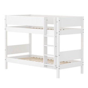 Etagenbett 90x200cm WHITE Flexa Safety rail w Grooves F.Wht.