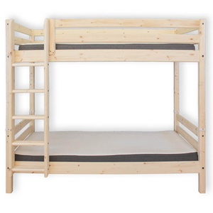 Etagenbett hoch 200x90cm gerade Leiter CLASSIC Flexa natural