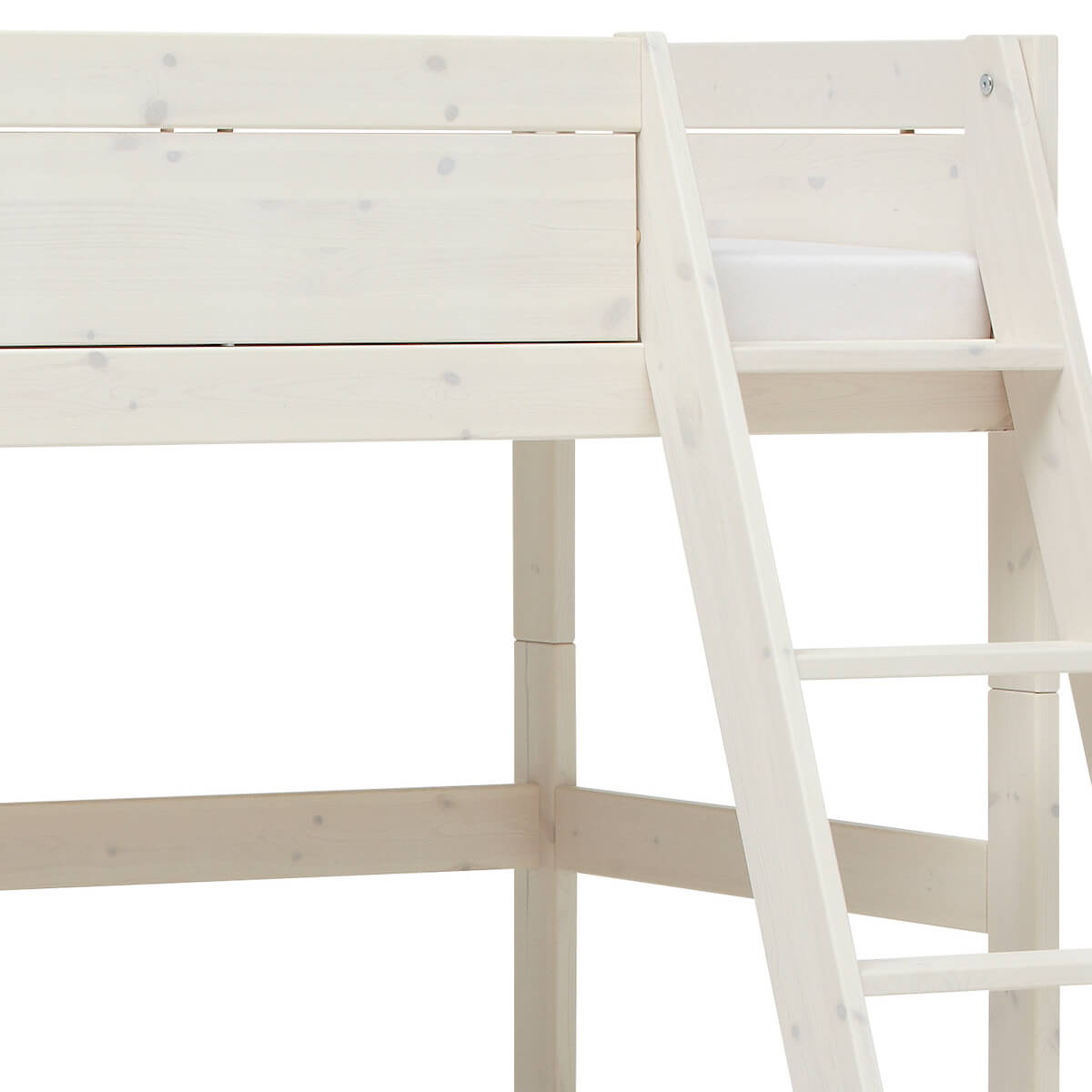 Etagenbett mit Schrägleiter Family 140x90cm Lifetime whitewash