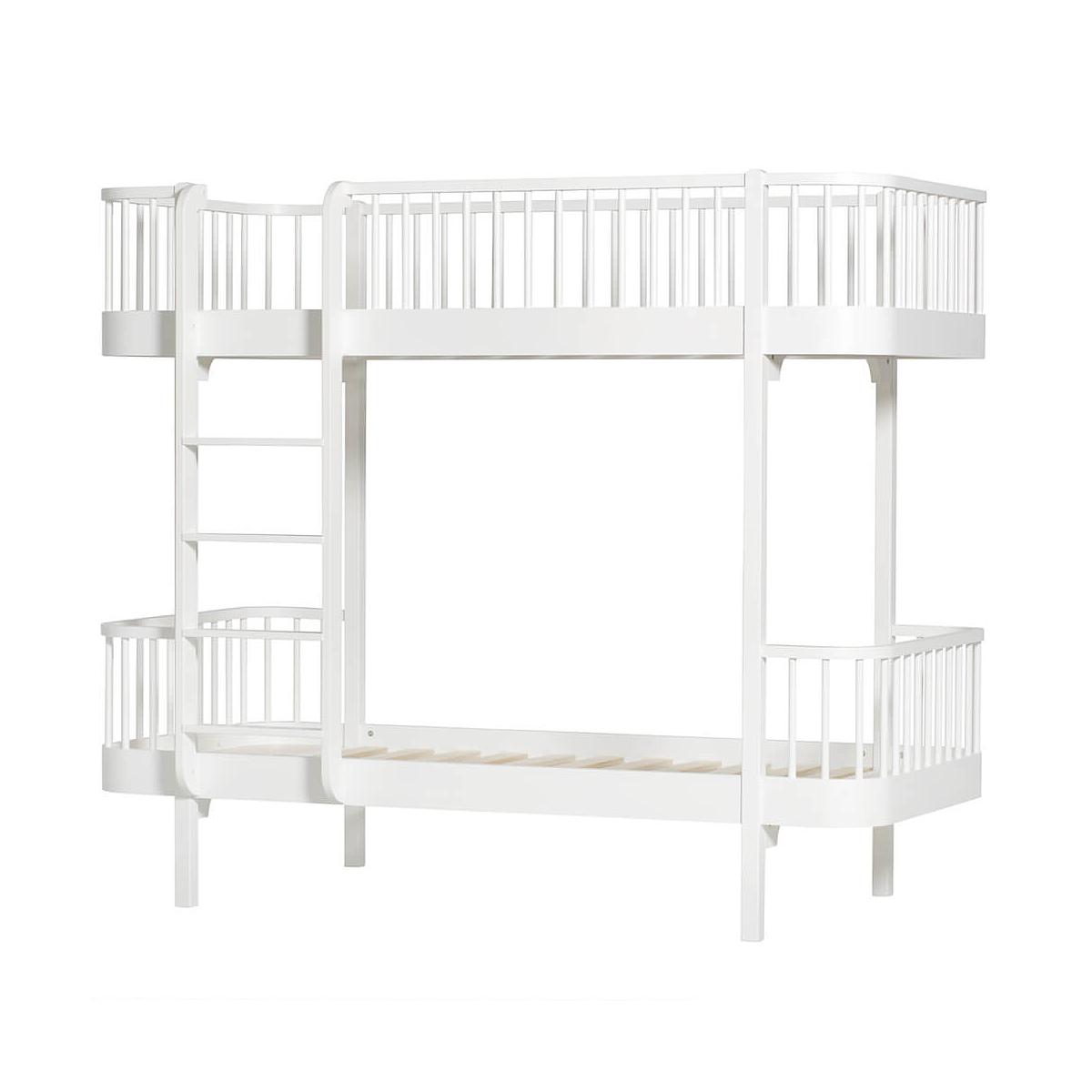 Etagenbett mitwachsend 90x200cm WOOD ORIGINAL Oliver Furniture weiß