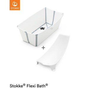 Faltbare Badewanne-Babysitz FLEXI BATH Stokke white