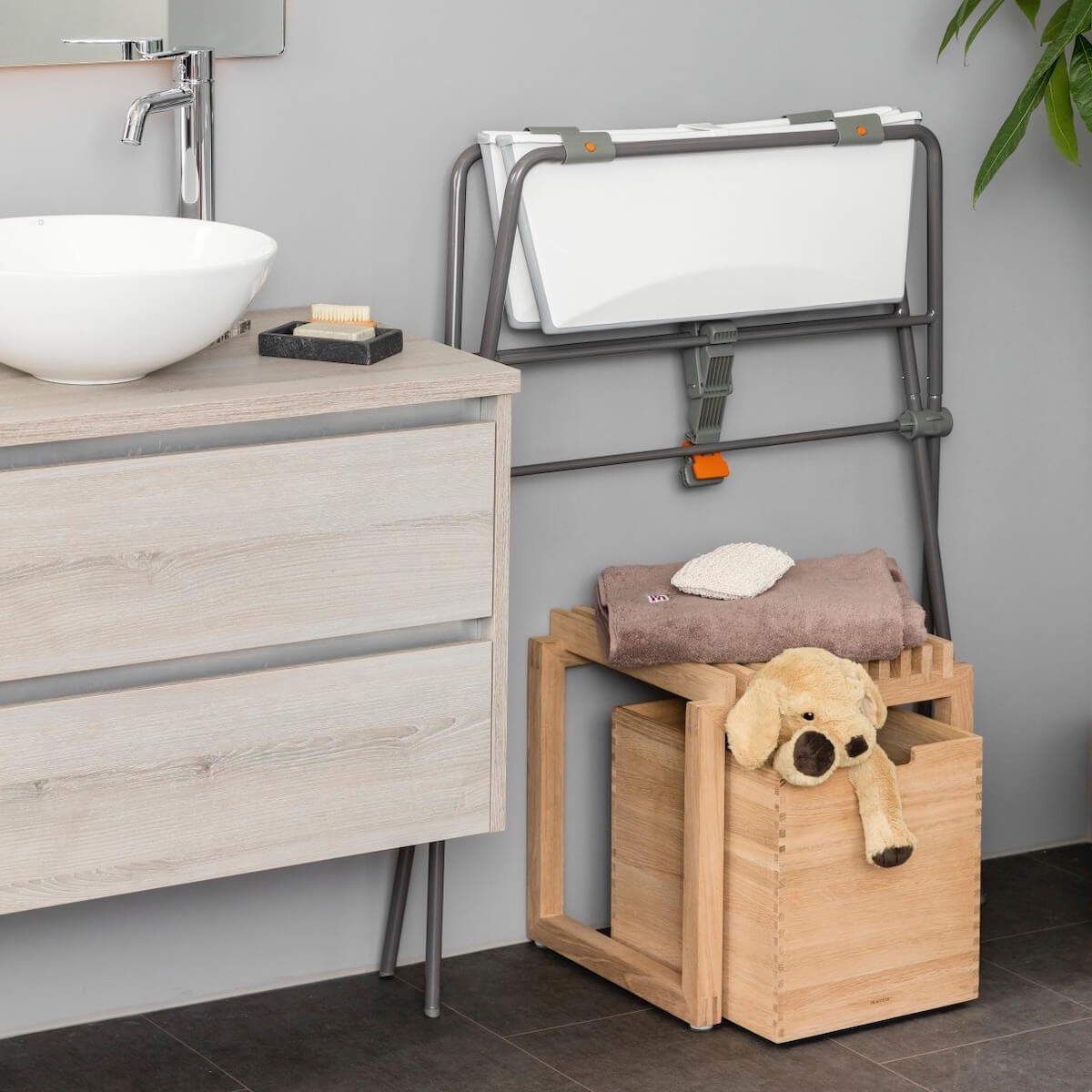 Faltbare Badewanne FLEXI BATH Stokke white