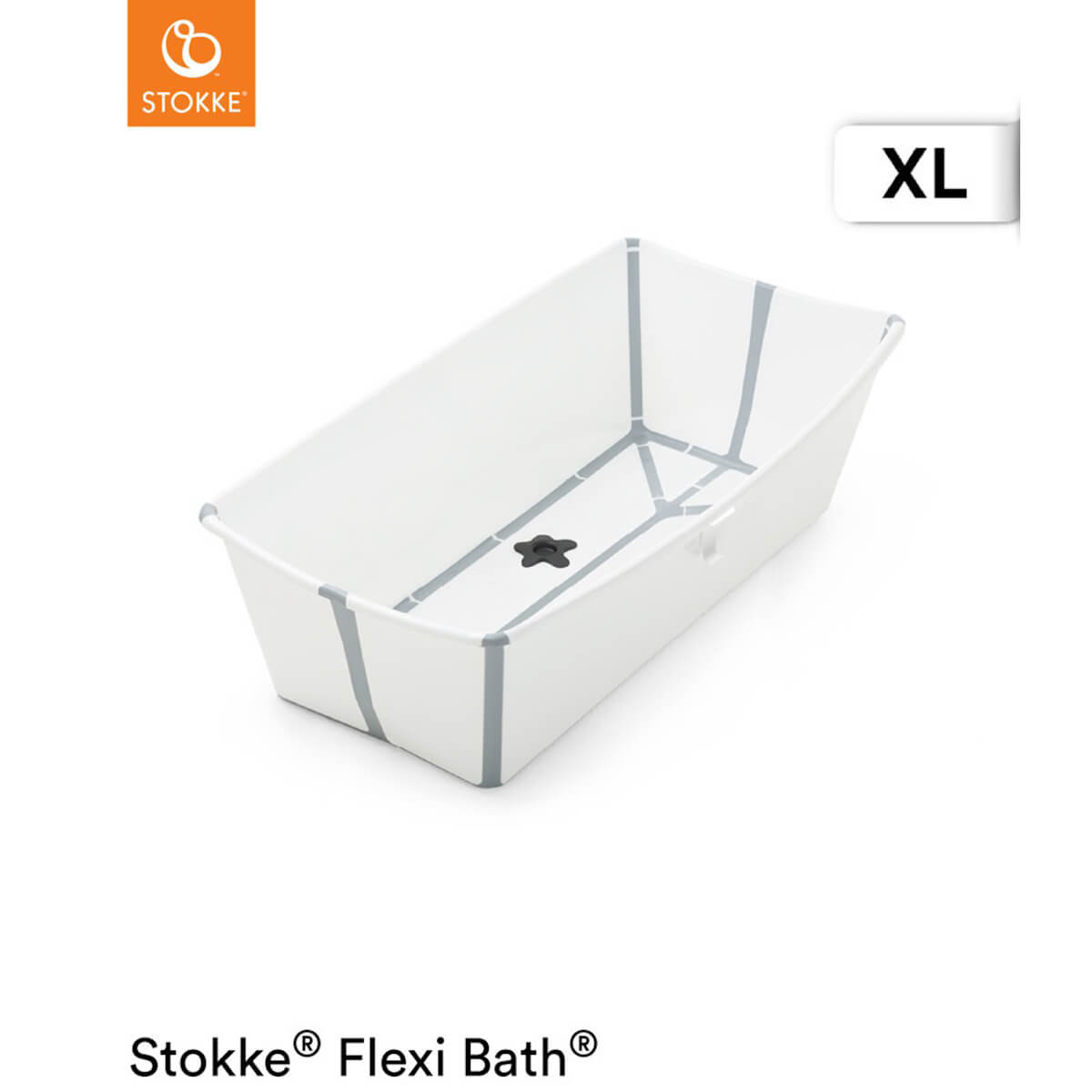 Faltbare Badewanne XL FLEXI BATH Stokke white