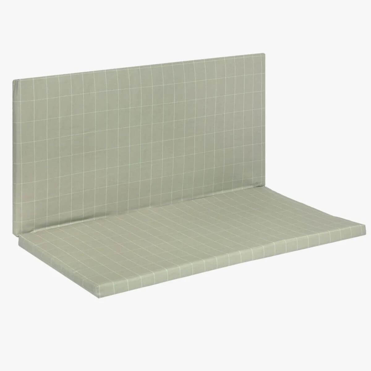 Faltbare Spielmatte. Grün. Maße: 100x100x4cm/100x50x8cm Nobodinoz