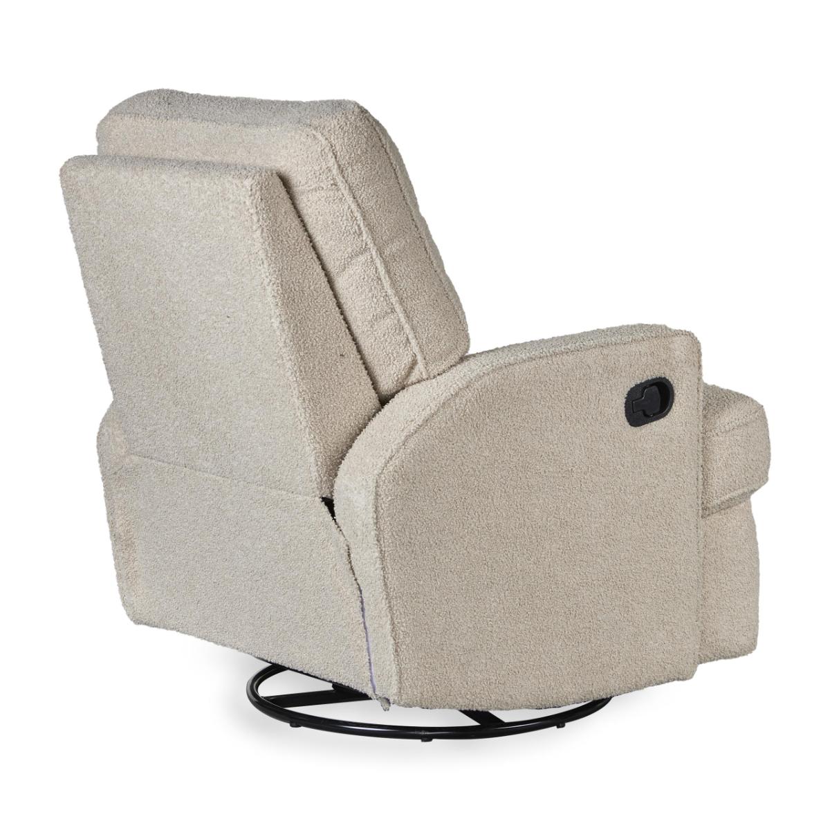 Fauteuil Recliner Electric SWIVEL & GLIDING Quax Taupe