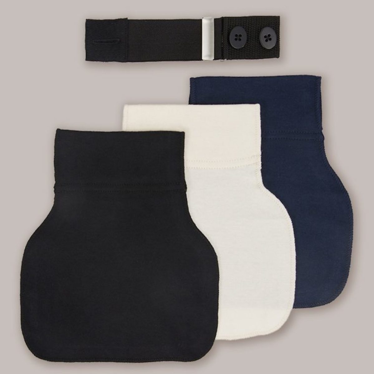 Flexibelt Erweiterung von Gürtel Uni Carriwell Schwarz Marine Weiß