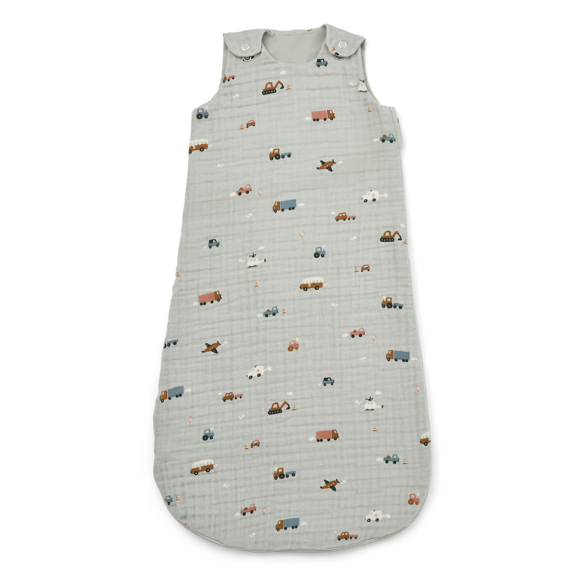 Flora sleeping bag 68/80 (6-12m) Liewood Vehicles Dove blue Drop 1/23