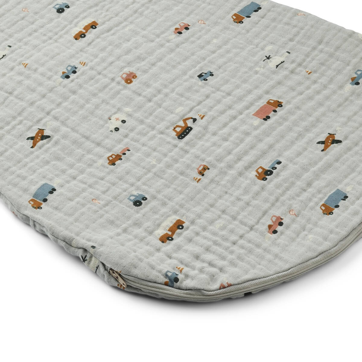 Flora sleeping bag 68/80 (6-12m) Liewood Vehicles Dove blue Drop 1/23