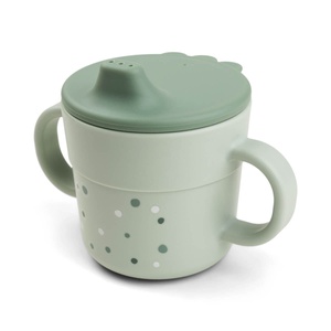 Foodie taza con asas Happy dots Done by Deer verde