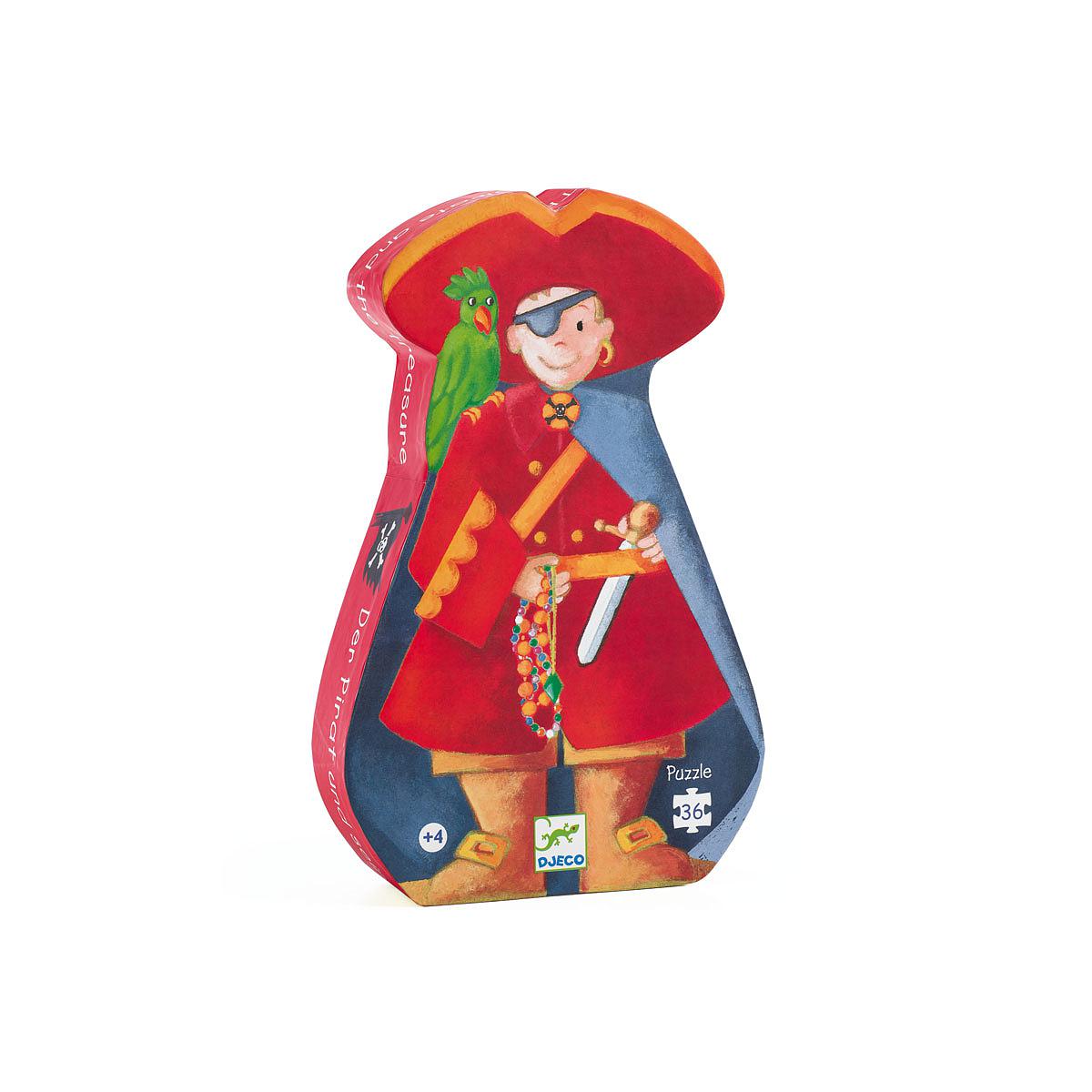 Formen Puzzle 36Stk The pirate and his treasure Djeco