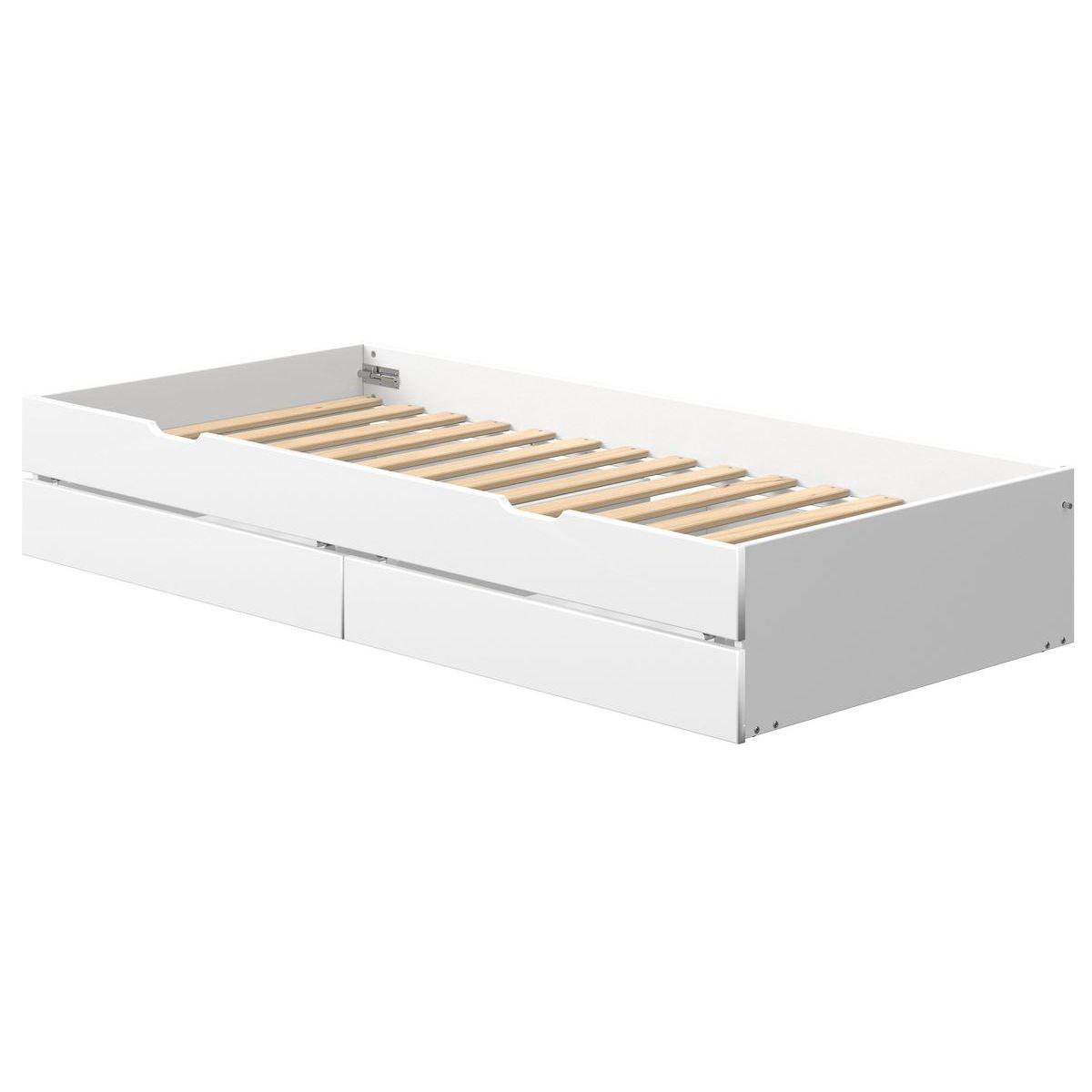 Gästebett-2 Schubladen 200cm NOR Flexa weiß
