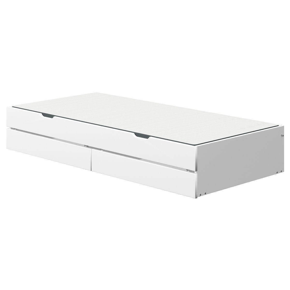 Gästebett-2 Schubladen 200cm NOR Flexa weiß