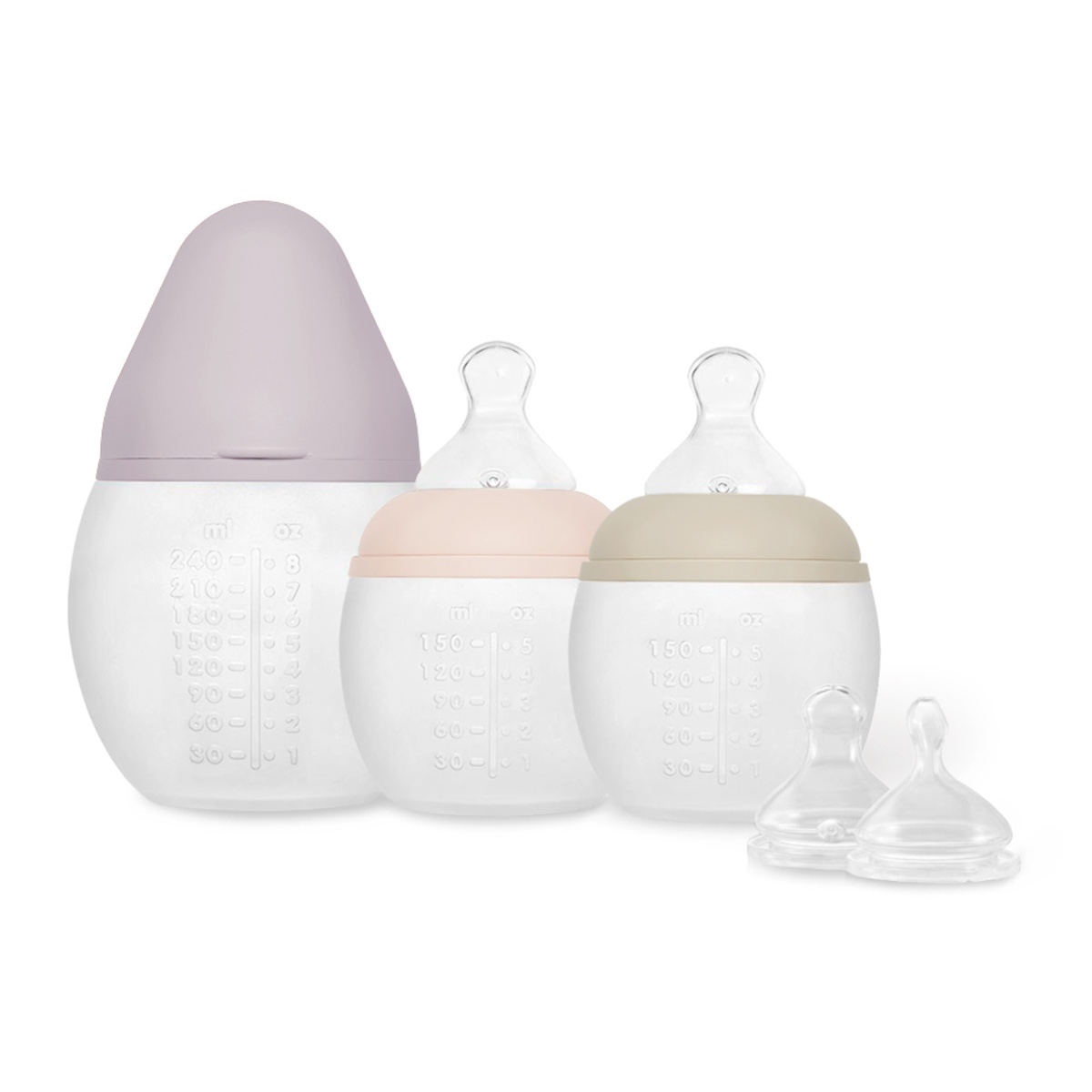 Geburtskoffer BESTIE Elhée Lila Sand Nude Schnuller XS