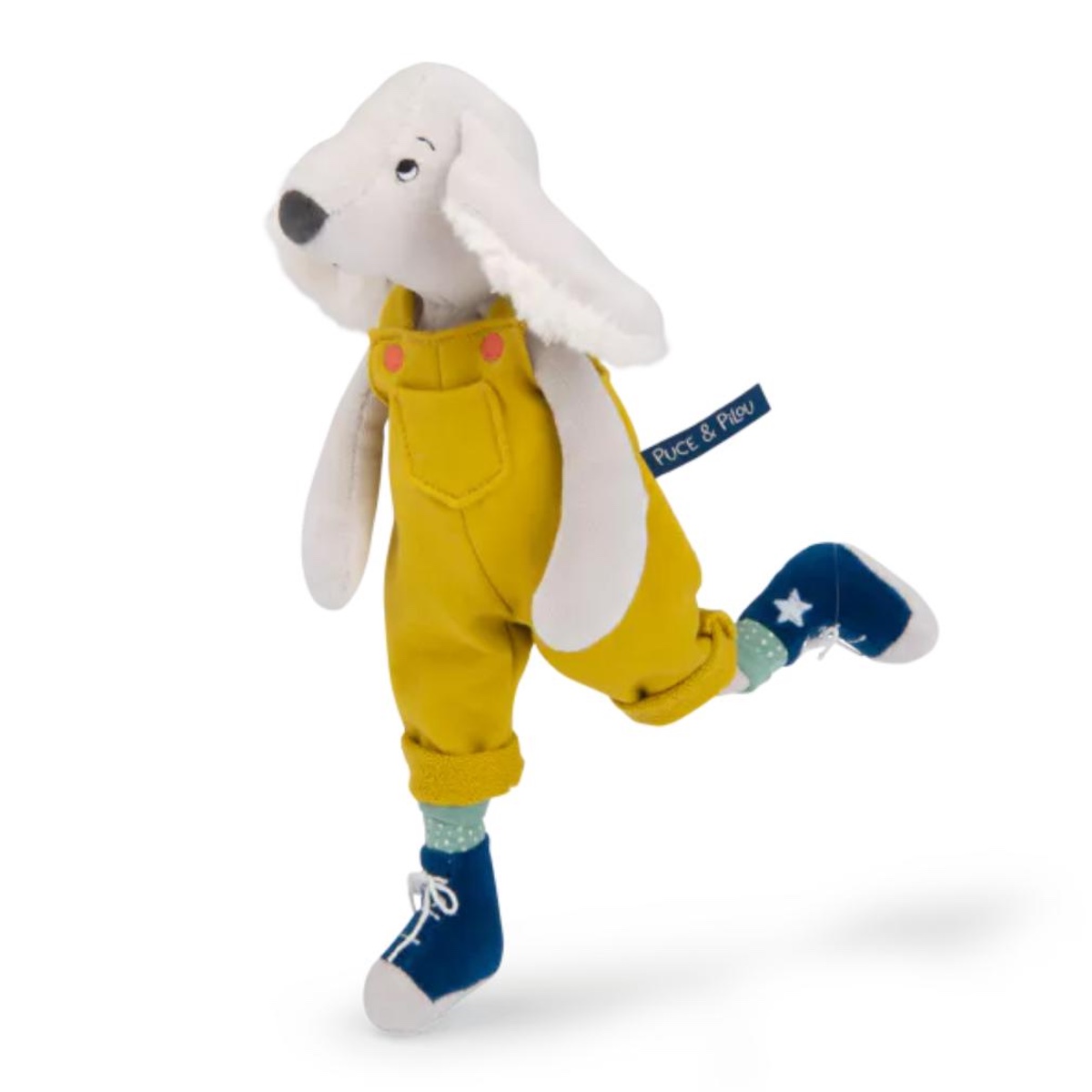 Gelber Pilou-Plüschhund von Puce & Pilou Moulin Roty