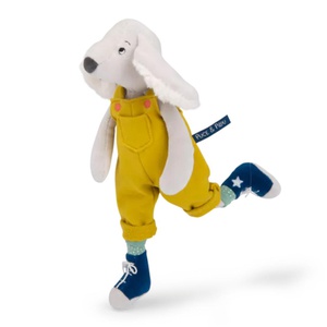 Gelber Pilou-Plüschhund von Puce & Pilou Moulin Roty
