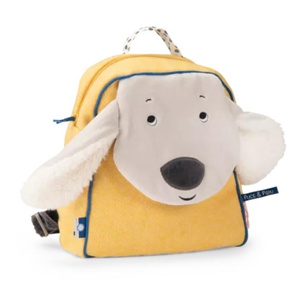 Gelber Pilou-Rucksack Puce & Pilou Moulin Roty
