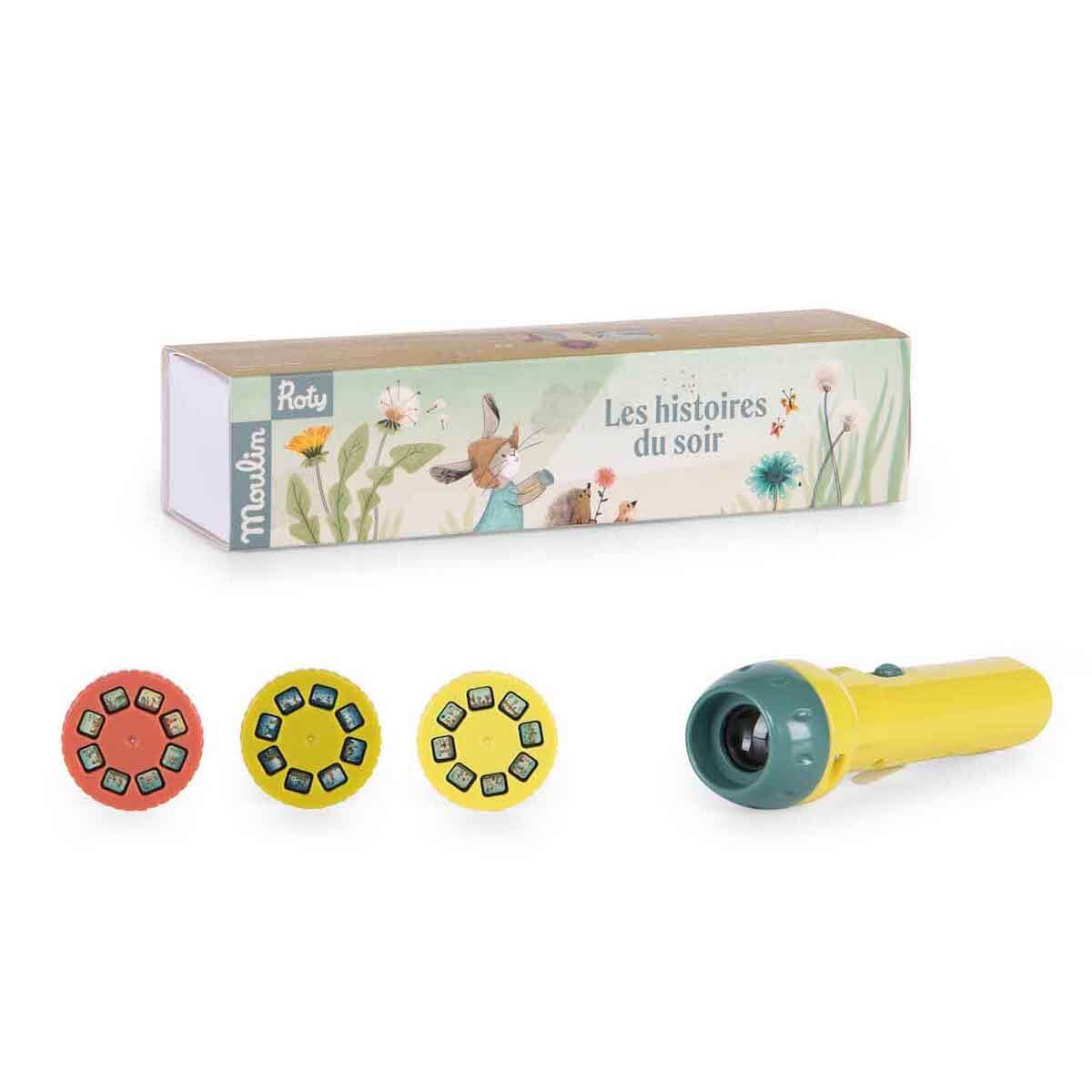 Geschichtenlampe TROIS PETITS LAPINS Moulin Roty