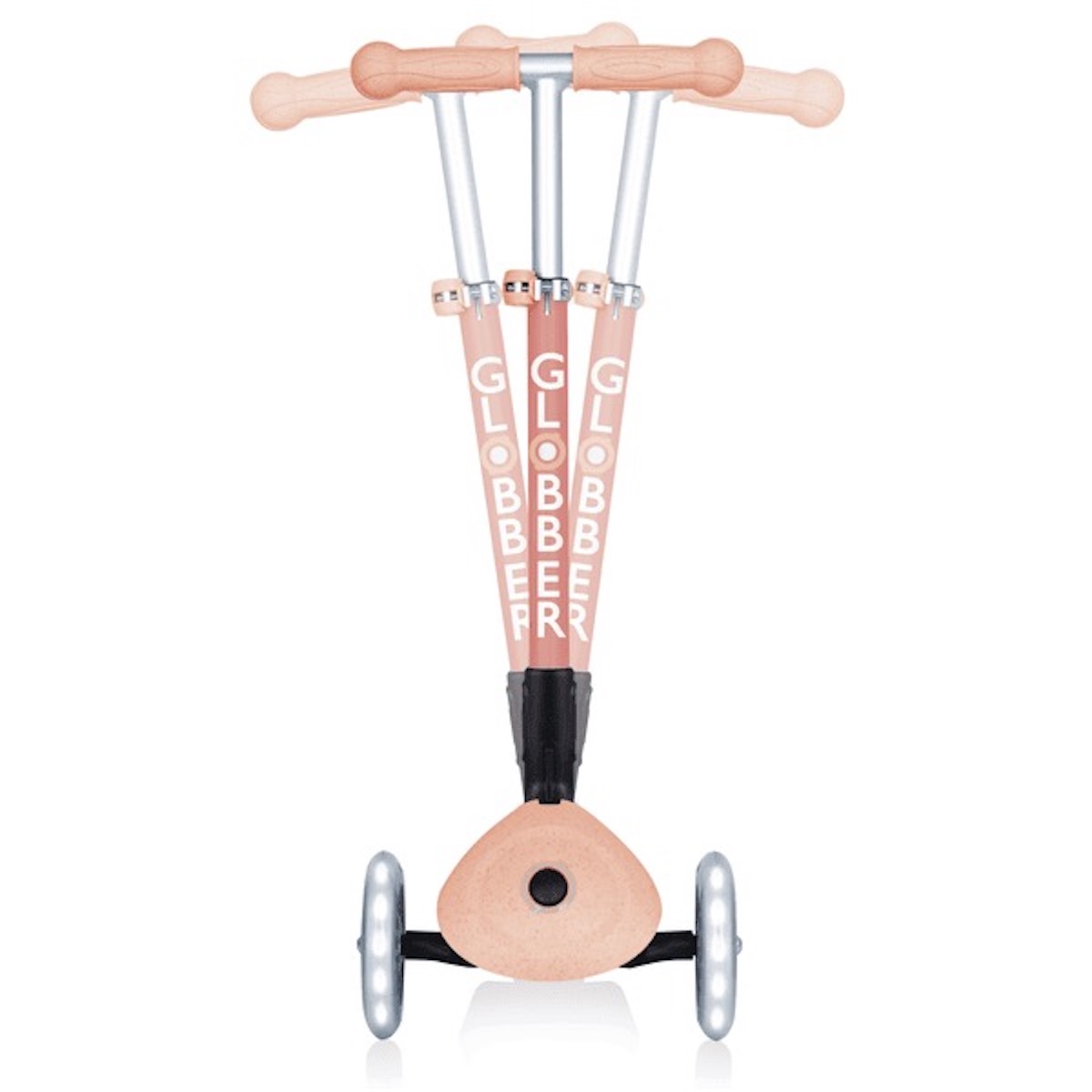Globber Junior Roller Foldable Lights Eco Peach