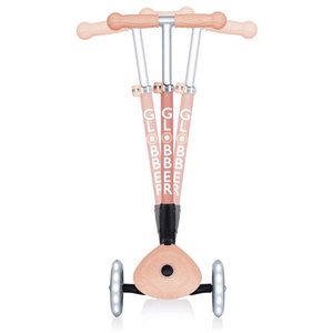 Globber Junior Roller Foldable Lights Eco Peach