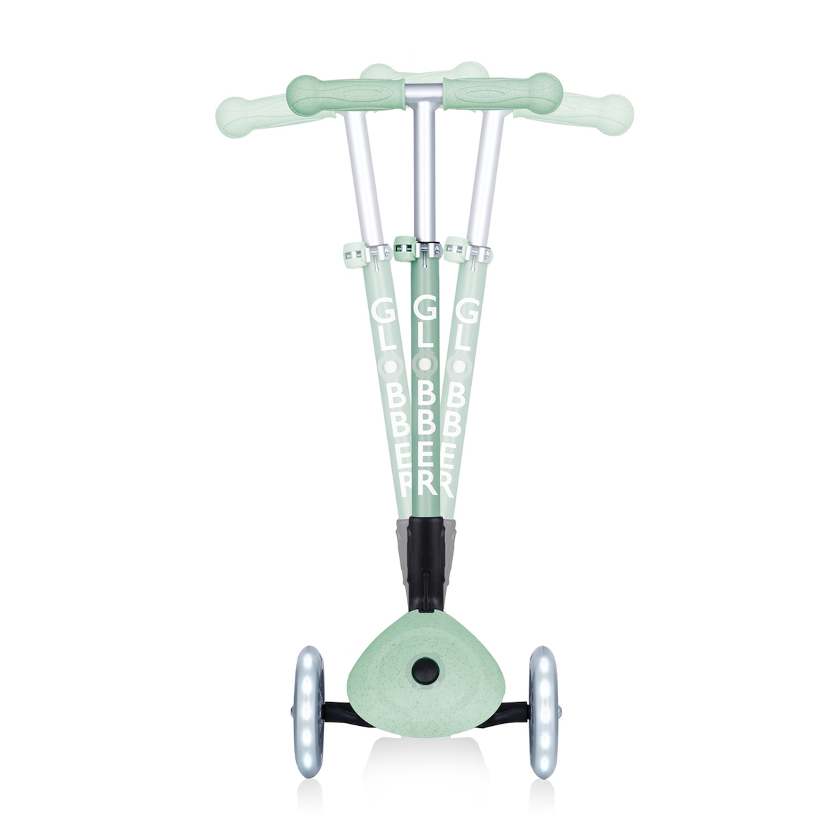Globber Junior Roller Foldable Lights Eco Pistachio