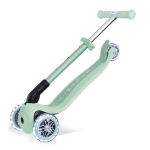 Globber Junior Roller Foldable Lights Eco Pistachio
