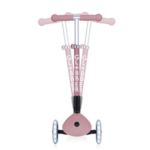 Globber Junior Scooter Foldable Lights Eco Berries