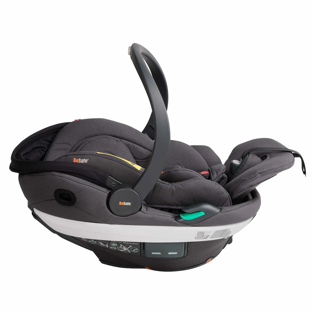 Go Beyond Autositz Gruppe 0+ Besafe dark grey mélange