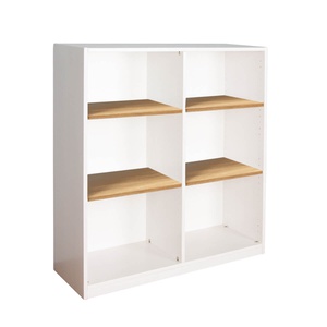 Großes Regal KASVA weiß lackiert-Eiche geölt