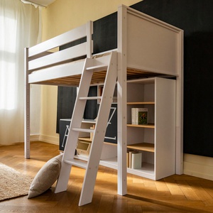 Großes Regal KASVA weiß lackiert-Eiche geölt