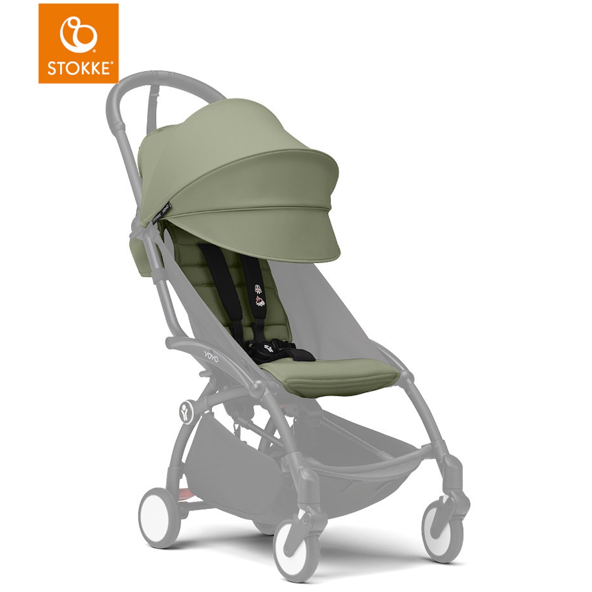 Habillage poussette YOYO 3 6+ STOKKE olive