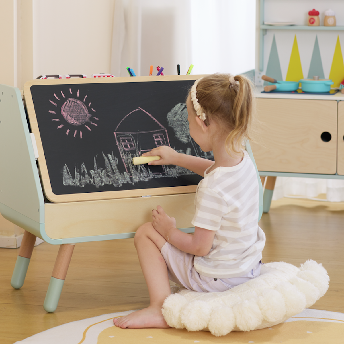 Hape 2-in-1 Zeichenbrett-Bibliothek