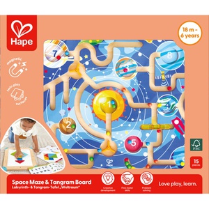 Hape 3-in-1 Tangram Magnetisches Labyrinth