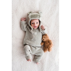 Haube TEDDY T1 ESKIMO Babyshower Wildleder dune