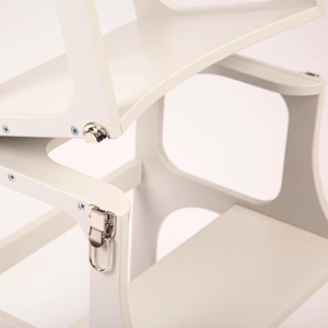 Helferturm-Tisch STEP'n'SIT Ette Tete white silver