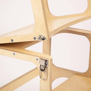 Helferturm-Tisch STEP'n'SIT Ette Tete wooden silver