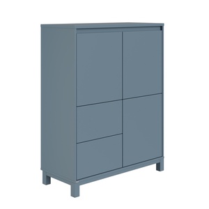 Highboard 2 Türen 2 Schubladen OLLI Paidi blau matt