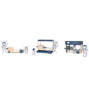 Himmelbett 90x190cm DISCOVERY Mathy by Bols atlanticblau