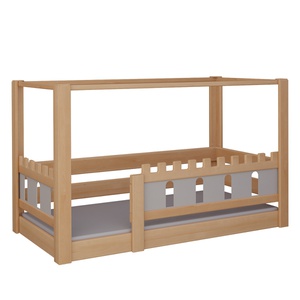 Himmelbett Burg DELUXE de Breuyn natürlich-grau