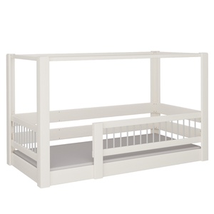 Himmelbett Kubu DELUXE de Breuyn geweißt-grau