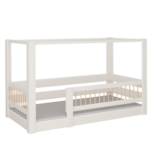 Himmelbett Kubu DELUXE de Breuyn geweißt-natürlich