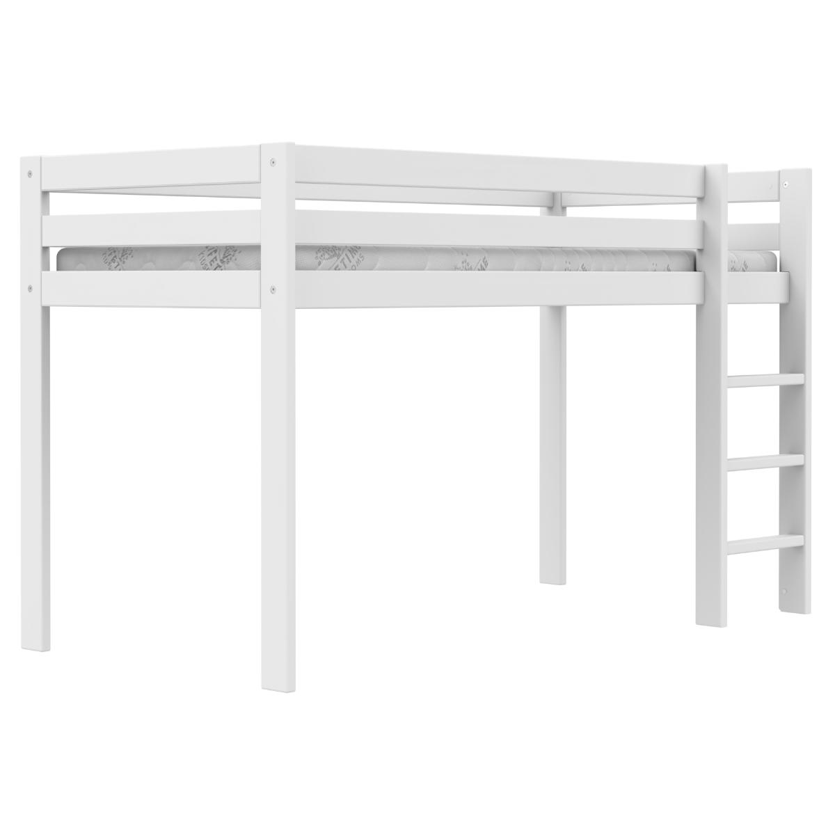 Hochbett 90x200cm ELEMENTS Lifetime weiß