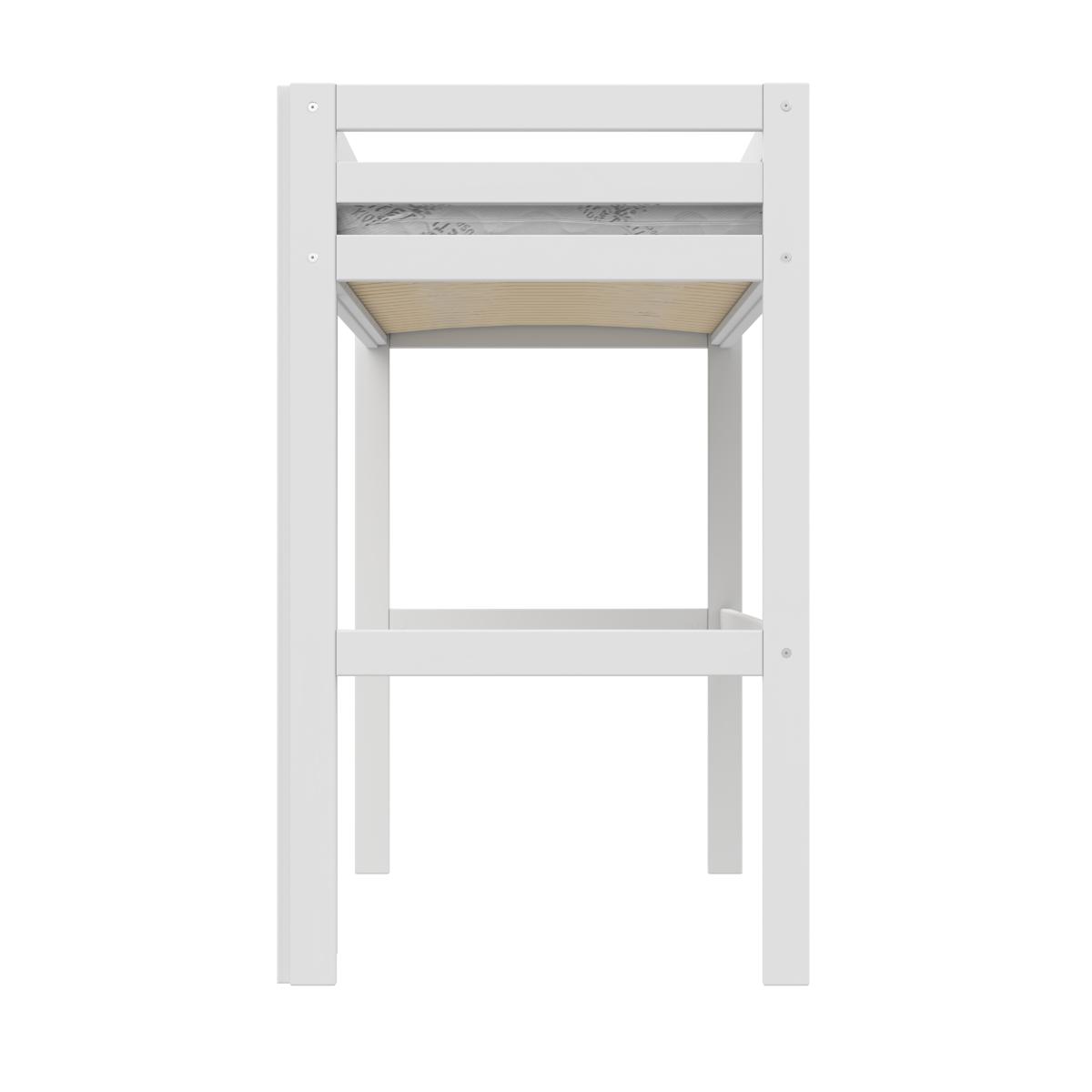 Hochbett 90x200cm ELEMENTS Lifetime weiß