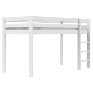 Hochbett 90x200cm ELEMENTS Lifetime weiß