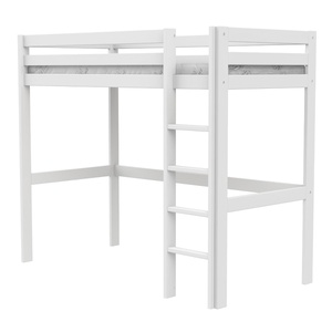 Hochbett 90x200cm ELEMENTS Lifetime weiß