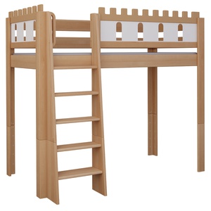 Hochbett Burg DELUXE de Breuyn natürlich-geweißt