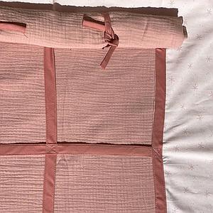 Hochbett KASVA mit Textilien Bobble pink 