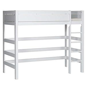 Hochbett mit Rollboden gerade Leiter Lifetime weiß