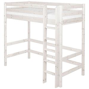 Hochbett mitwachsend 90x200cm gerade Leiter CLASSIC Flexa whitewash